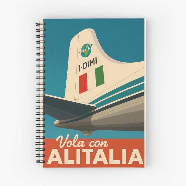 Item preview, Vola con Alitalia – Vintage Airline Poster designed and sold by malero-design.