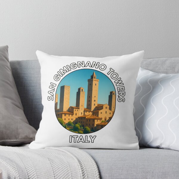 Item preview, San Gimignano Towers Tuscany Italy – Medieval Town Illustration designed and sold by inkNext.