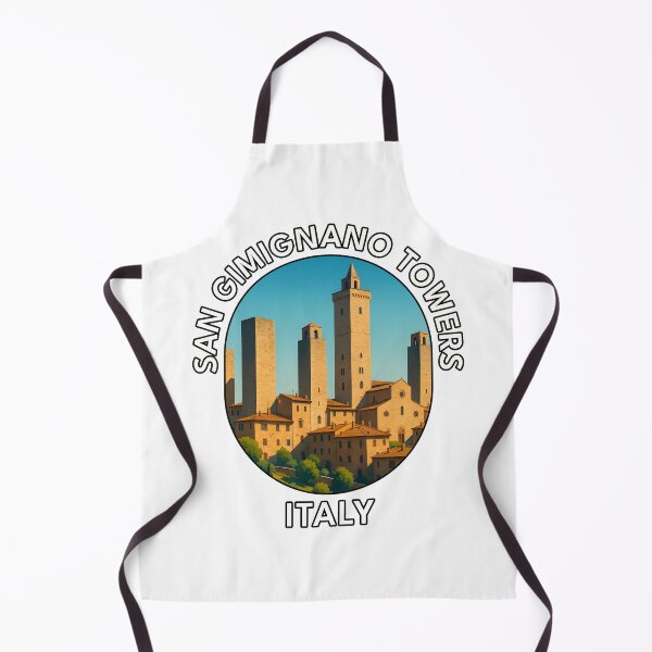 Item preview, San Gimignano Towers Tuscany Italy – Medieval Town Illustration designed and sold by inkNext.