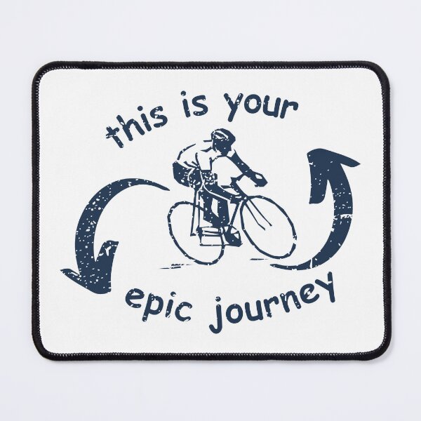 Item preview, Dynamic Cyclist Surrounded by Flowing Arrows designed and sold by SplashTastic.