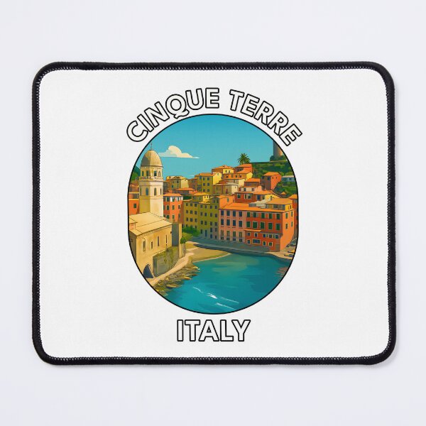 Item preview, Cinque Terre Italy – Colorful Coastal Village Illustration designed and sold by inkNext.