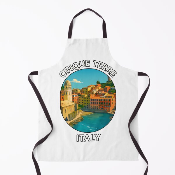 Item preview, Cinque Terre Italy – Colorful Coastal Village Illustration designed and sold by inkNext.