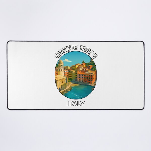 Item preview, Cinque Terre Italy – Colorful Coastal Village Illustration designed and sold by inkNext.