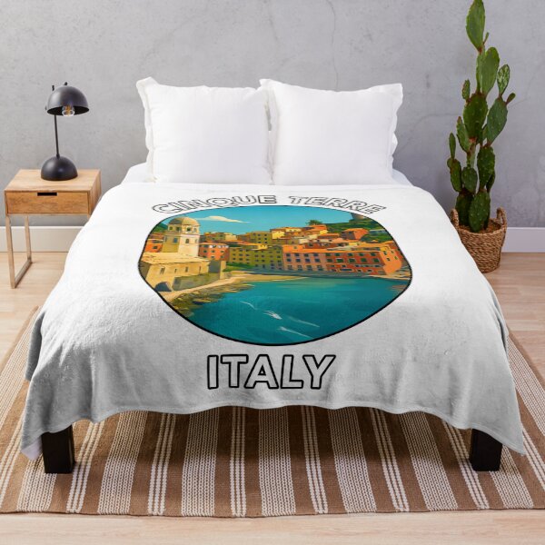 Item preview, Cinque Terre Italy – Colorful Coastal Village Illustration designed and sold by inkNext.