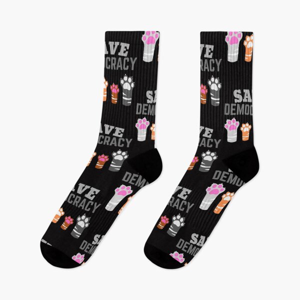 Item preview, Save Democracy Paws Up Cat Lover designed and sold by Minimalismat.