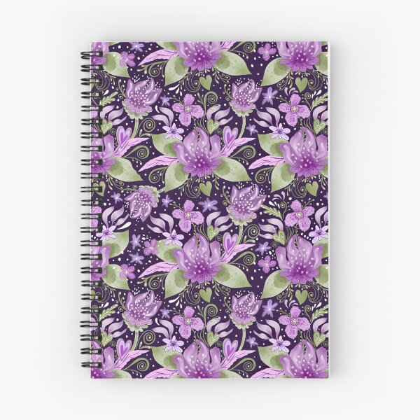 Item preview, Purple Floral Fantasy Seamless Pattern designed and sold by katyasuresh.