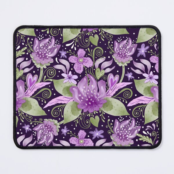 Item preview, Purple Floral Fantasy Seamless Pattern designed and sold by katyasuresh.