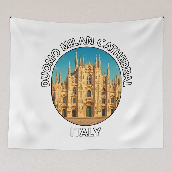 Item preview, Milan Cathedral – Duomo di Milano Gothic Landmark Illustration designed and sold by inkNext.