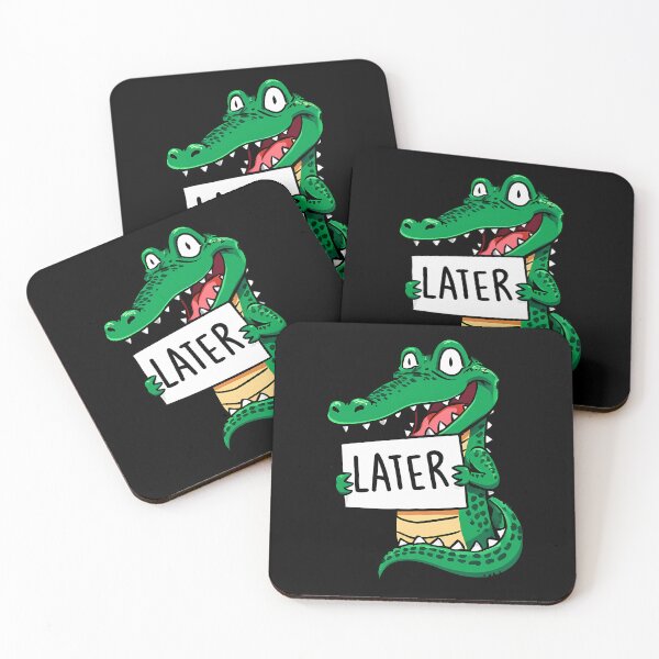 Item preview, Alligator said "Later" designed and sold by Funny Vintage Stickers And T-Shirts.