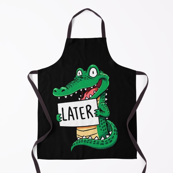 Item preview, Alligator said "Later" designed and sold by Funny Vintage Stickers And T-Shirts.