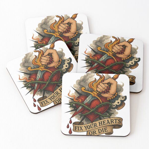 Item preview, Fix your hearts or die, women gift, tattoo gift  designed and sold by vectcd.