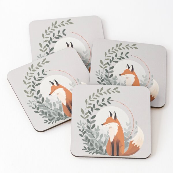 Item preview, Serene Fox with Curved Tail designed and sold by Prachodayat Artworks.