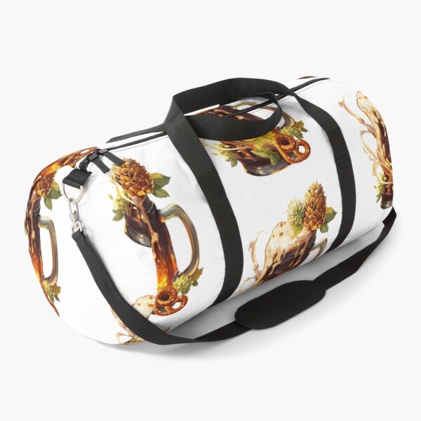 Item preview, Oktoberfest Beer Mug with Pretzel and Hops designed and sold by Anastasiia Yurevych.