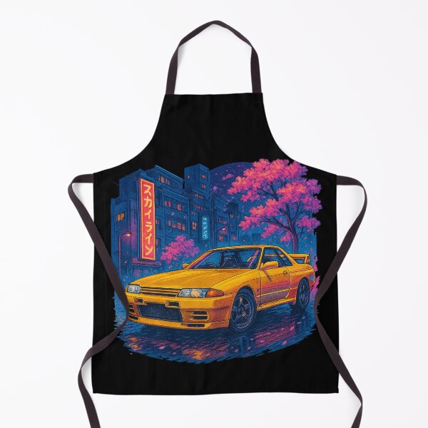 Item preview, Nissan Skyline R32 – Yellow JDM Street Art designed and sold by Ahau Designs.