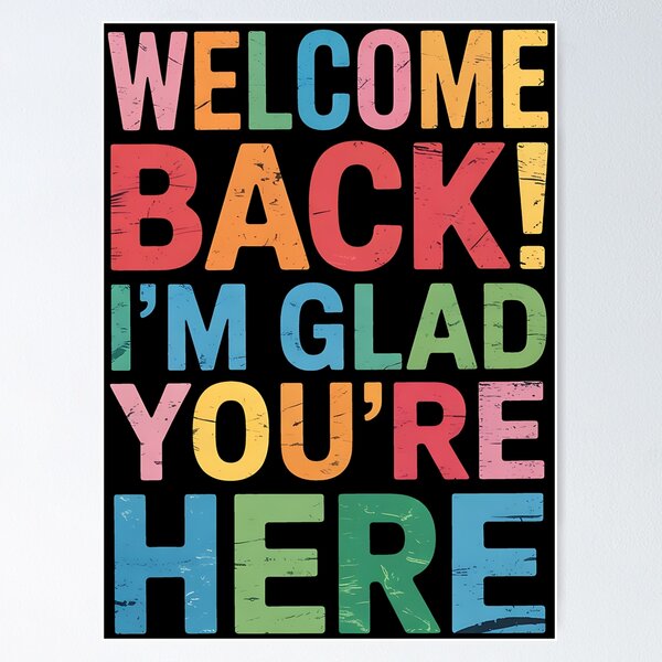 Item preview, Back to School Teacher Welcome Back I'm Glad You're Here designed and sold by BakeryDozen.