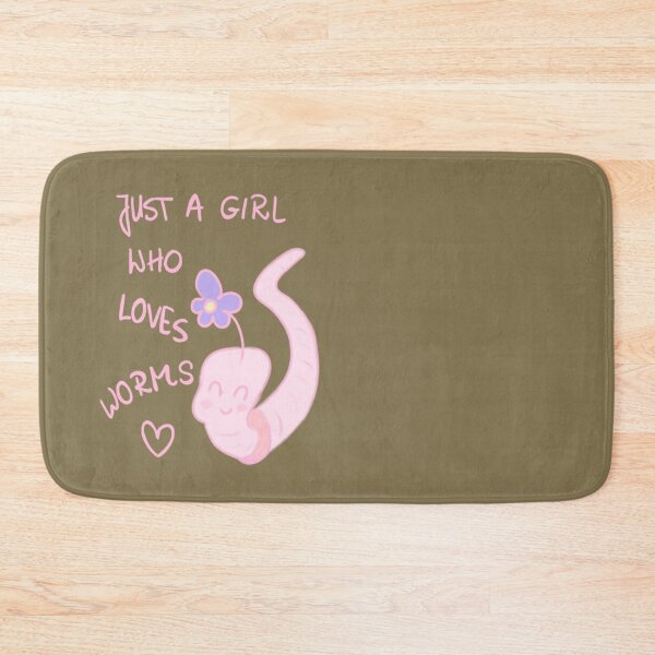 Item preview, JUST A GIRL WHO LOVES WORMS designed and sold by HugSomeNettles.
