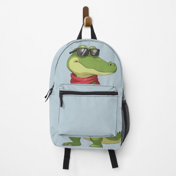 Item preview, Cool Crocodile Cartoon with Red Scarf and Sunglasses | Funny Cute Alligator Illustration designed and sold by E-SarnEdge.