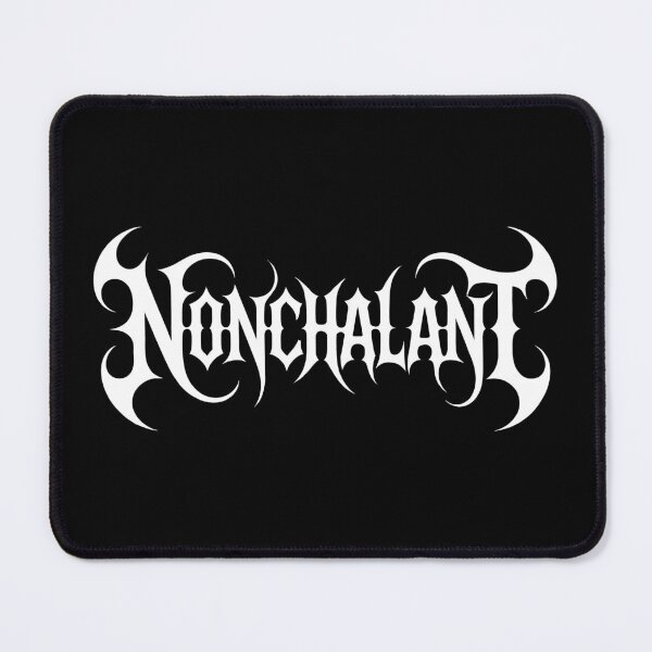 Item preview, The Word Nonchalant Death Metal Font Irony Aesthetic designed and sold by Altered Pixels.