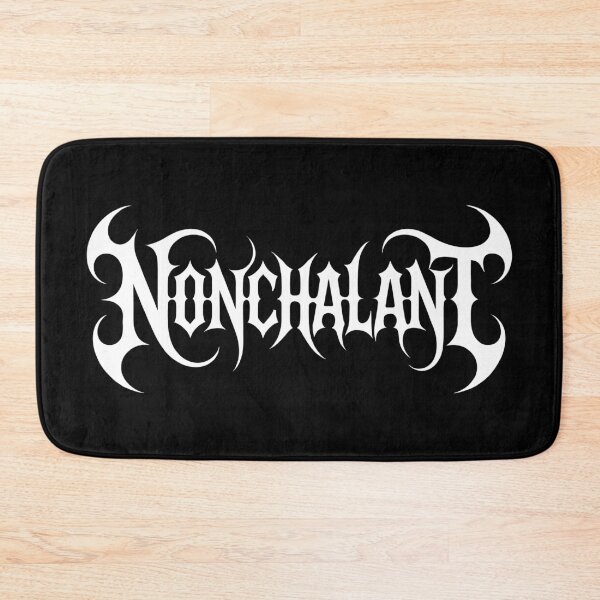 Item preview, The Word Nonchalant Death Metal Font Irony Aesthetic designed and sold by Altered Pixels.