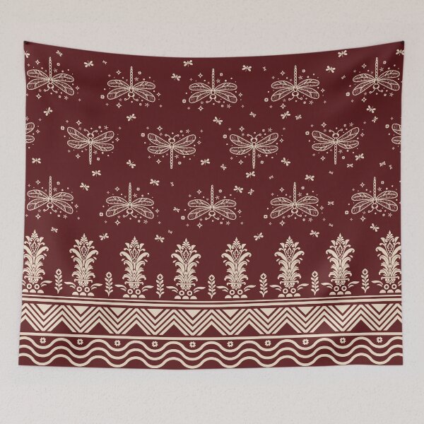 Item preview, dragonfly Ethnic vintage seamless pattern designed and sold by KungLK.