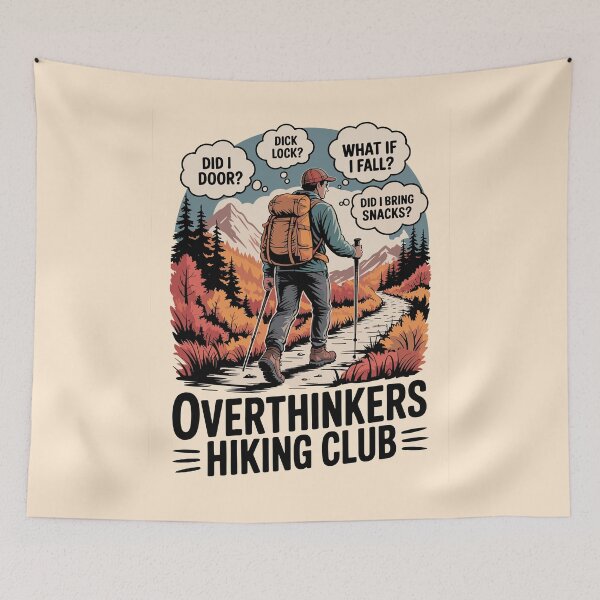 Item preview, Overthinkers Hiking Club  designed and sold by shokA Design.