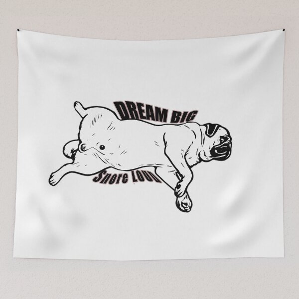 Item preview, A pug’s loud snore is my sweetest lullaby. designed and sold by Daizyner.