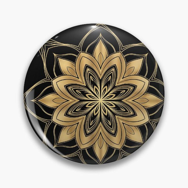 Item preview, Elegant Golden Lotus Mandala Design designed and sold by LongDooDi.