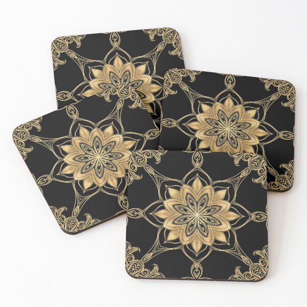 Item preview, Elegant Golden Lotus Mandala Design designed and sold by LongDooDi.