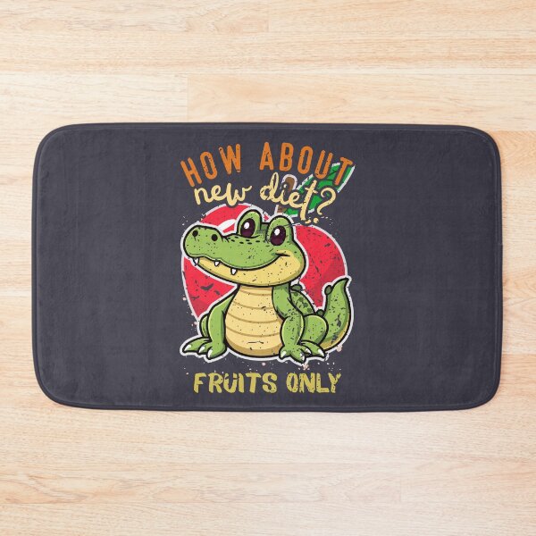 Item preview, Cheerful Alligator and Apple with Colorful Text designed and sold by SplashTastic.