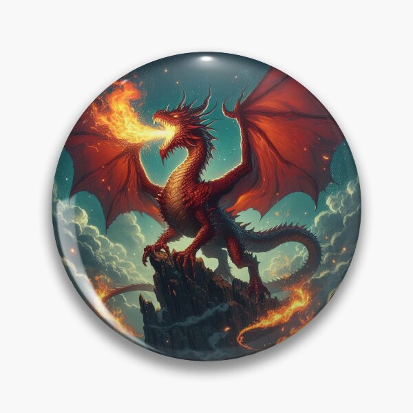 Item preview, red dragon on the rocks landscape,Legendary Animals,Dragons Breathing Fire Phone Cases,dragon art designed and sold by Expressions-Sel.