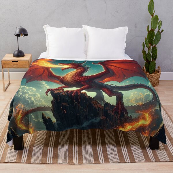 Item preview, red dragon on the rocks landscape,Legendary Animals,Dragons Breathing Fire Phone Cases,dragon art designed and sold by Expressions-Sel.