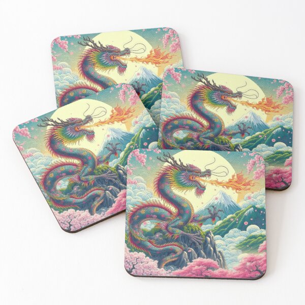 Item preview, colorful in spots Japanese dragon on the rocks in spring,Legendary Animals,Dragons Breathing Fire Phone Cases,dragon art designed and sold by Expressions-Sel.