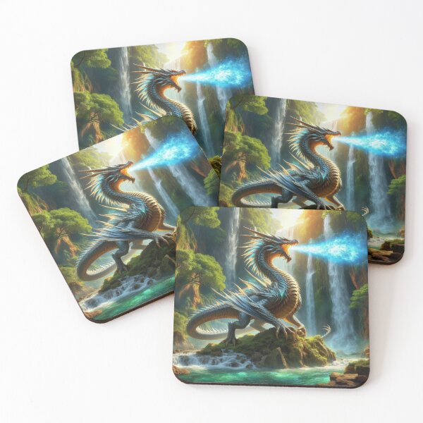 Item preview, mystical green dragon in the forest with a waterfall,Legendary Animals,Dragons Breathing Fire Phone Cases,dragon art designed and sold by Expressions-Sel.