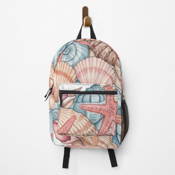 Item preview, Packed Watercolor Seashells and Starfish Sticker - Coastal Beach Aesthetic Art designed and sold by EverMuse_0_0.