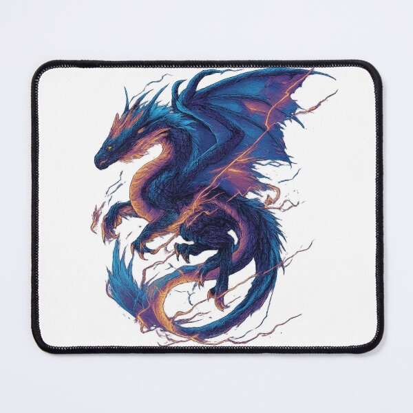 Item preview, Electric Blue Dragon designed and sold by AlexLineArt.