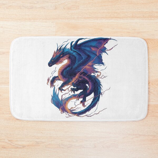Item preview, Electric Blue Dragon designed and sold by AlexLineArt.