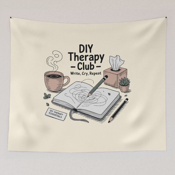 Aperçu de l'œuvre Copie du DIY Therapy Club créée et vendue par shokA Design.
