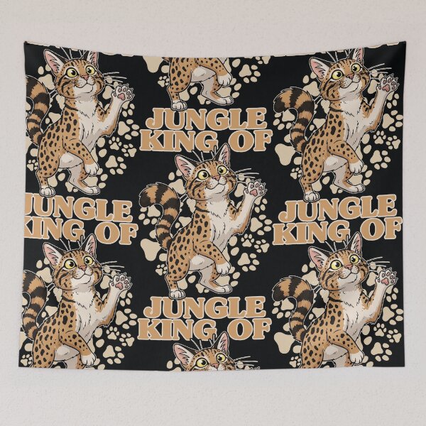 Item preview, Charming Pampas Cat in Shades of Brown and Orange designed and sold by SplashTastic.