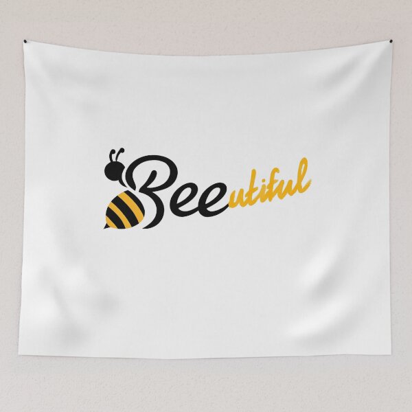 Item preview, Beeutiful Bee Typography Design – Cute Positive Quote Graphic for Stickers, T-Shirts & Gifts designed and sold by Sticker Mania Studio.