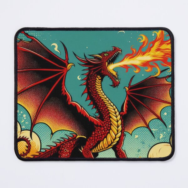 Item preview, vintage red dragon breathing fire,Legendary Animals,Dragons Breathing Fire Phone Cases,dragon art designed and sold by Expressions-Sel.