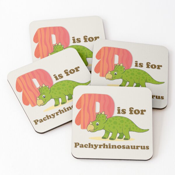Item preview, P is for Pachyrhinosaurus | Cute Dinosaur Alphabet Nursery Art designed and sold by FilizDesigner.