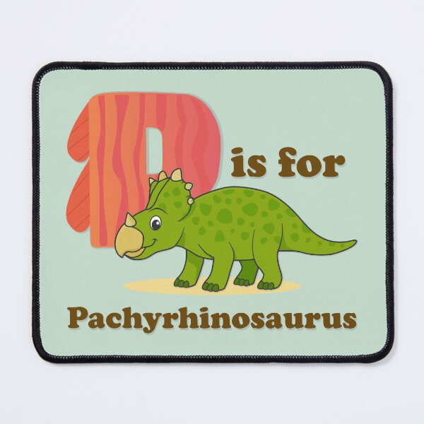 Item preview, P is for Pachyrhinosaurus | Cute Dinosaur Alphabet Nursery Art designed and sold by FilizDesigner.