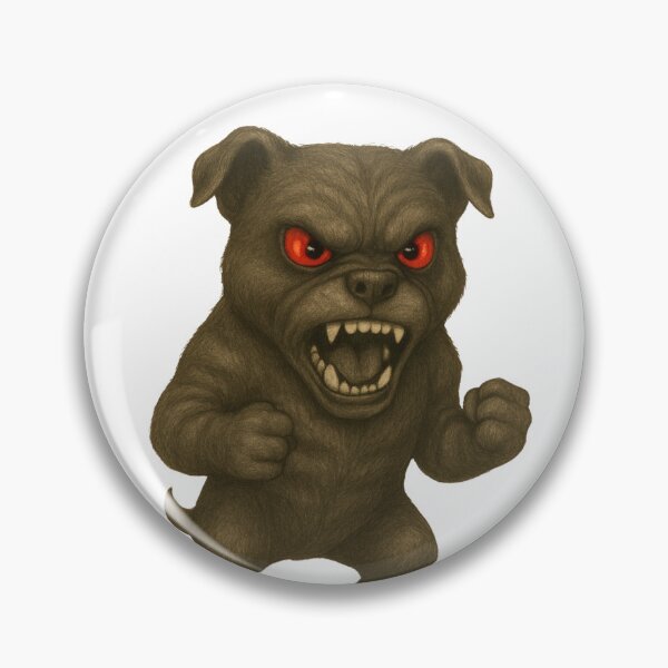 Item preview, Angry Dog – Fierce Pup with Red Eyes designed and sold by SlomianyPisarz.