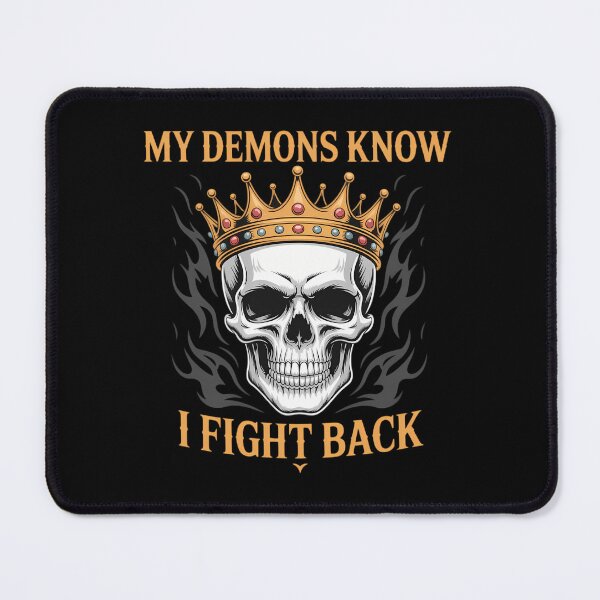 Item preview, My Demons Know I Fight Back PTSD Awareness Mental Health designed and sold by Sea4Adventures.