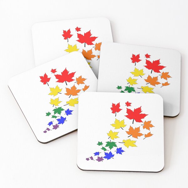Item preview, Rainbow Fall Leaves | LGBTQ Pride Autumn Design designed and sold by Travelslightly.