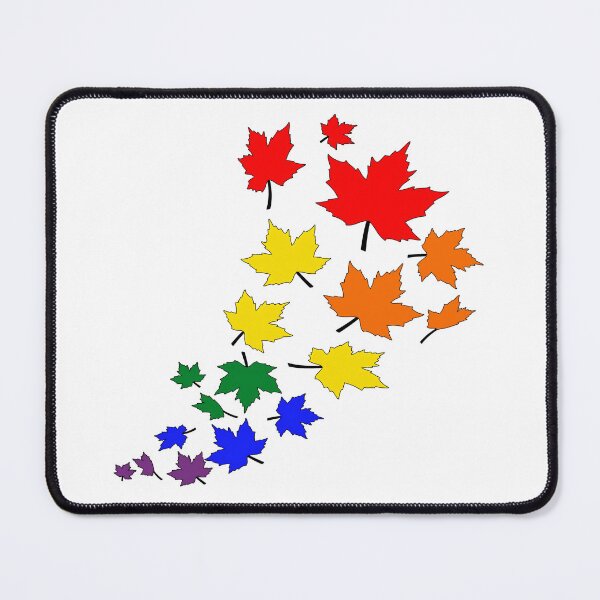 Item preview, Rainbow Fall Leaves | LGBTQ Pride Autumn Design designed and sold by Travelslightly.