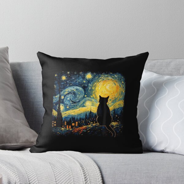 Item preview, Cat Starry Night Van Gogh Cat For Cat Lover Cat Mom Cat Dad designed and sold by SteveAllentc.