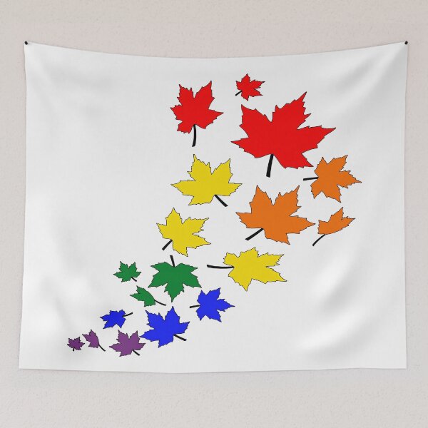 Item preview, Rainbow Fall Leaves | LGBTQ Pride Autumn Design designed and sold by Travelslightly.