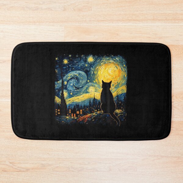 Item preview, Cat Starry Night Van Gogh Cat For Cat Lover Cat Mom Cat Dad designed and sold by SteveAllentc.