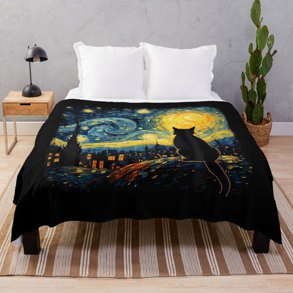 Item preview, Cat Starry Night Van Gogh Cat For Cat Lover Cat Mom Cat Dad designed and sold by SteveAllentc.